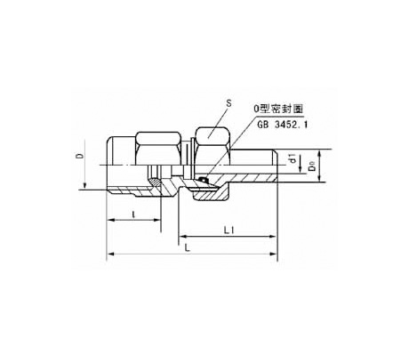 锥密封焊接式压力表管接头 扩口式压力表管接头